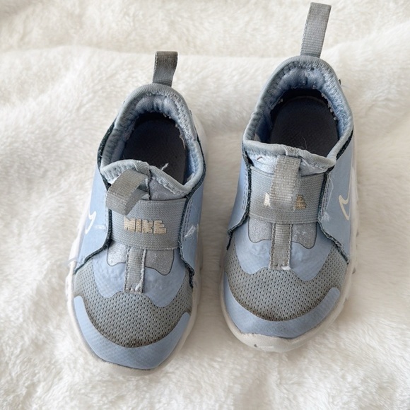 Little Girls Nike Flex Runner 2 Slip-On Running Sneakers blue/purple size 6 - Picture 2 of 4